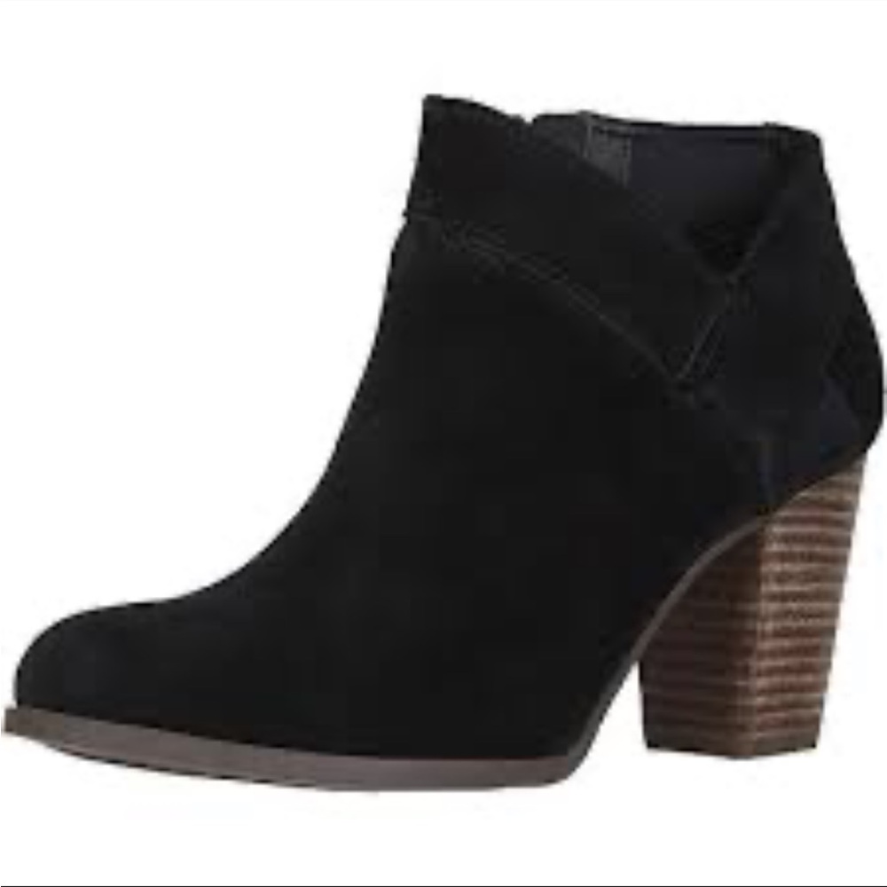 Koolaburra Ugg Amelia Ortholite Black Suede Ankle Boots NWT Sz 7